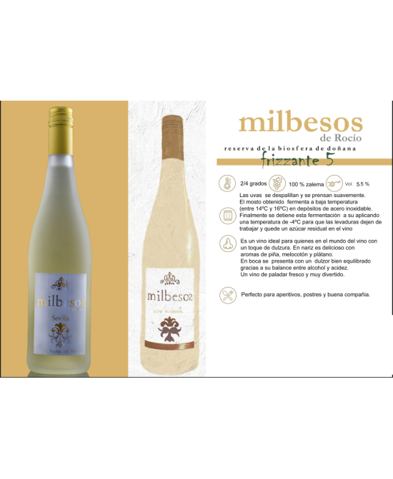 Milbesos del Rocío Frizzante 5 Blanco Semidulce