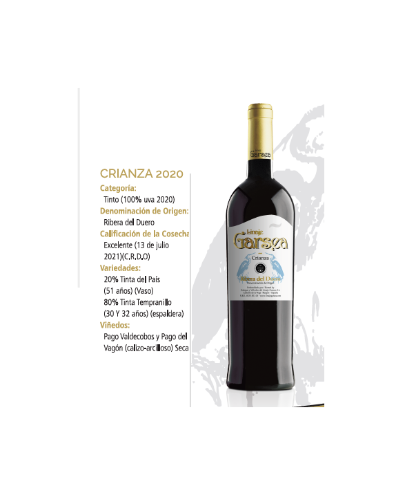 Linaje Garsea Crianza 2020 Ribera del Duero